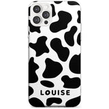 Custom Cow Print Black Impact Phone Case for iPhone 11 Pro Max