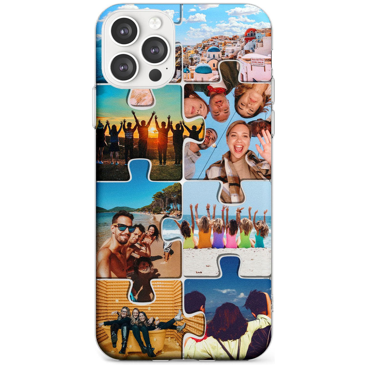 Personalised Jigsaw Photo Grid Slim TPU Phone Case for iPhone 11 Pro Max