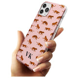 Safari Tiger Pattern on Pink iPhone Case   Custom Phone Case - Case Warehouse