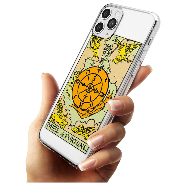 Wheel of Fortune Tarot Card - Colour Black Impact Phone Case for iPhone 11 Pro Max