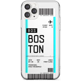 Boston Boarding Pass iPhone Case  Slim Case Custom Phone Case - Case Warehouse