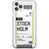 Stockholm Boarding Pass iPhone Case  Slim Case Custom Phone Case - Case Warehouse