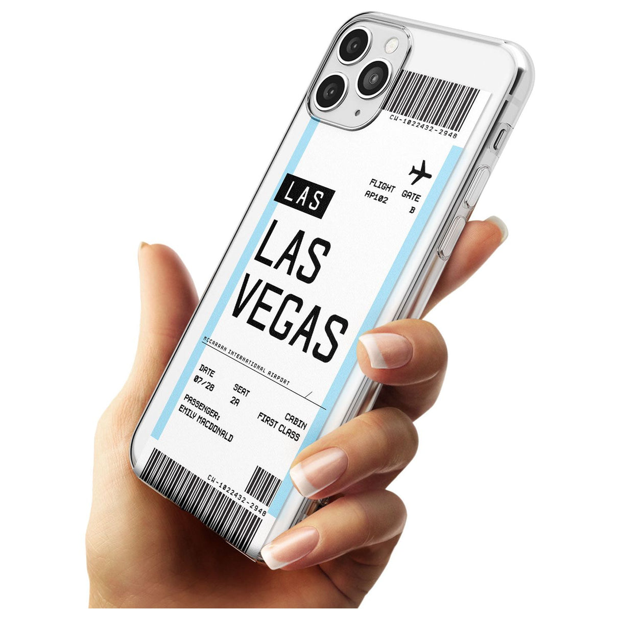 Las Vegas Boarding Pass iPhone Case   Custom Phone Case - Case Warehouse