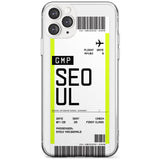 Seoul Boarding Pass iPhone Case  Slim Case Custom Phone Case - Case Warehouse