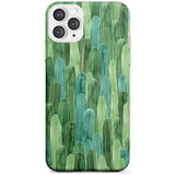 Skinny Cacti Pattern Design Slim TPU Phone Case for iPhone 11 Pro Max