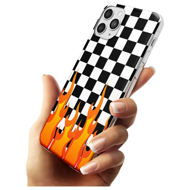 Checkered Fire iPhone Case   Phone Case - Case Warehouse