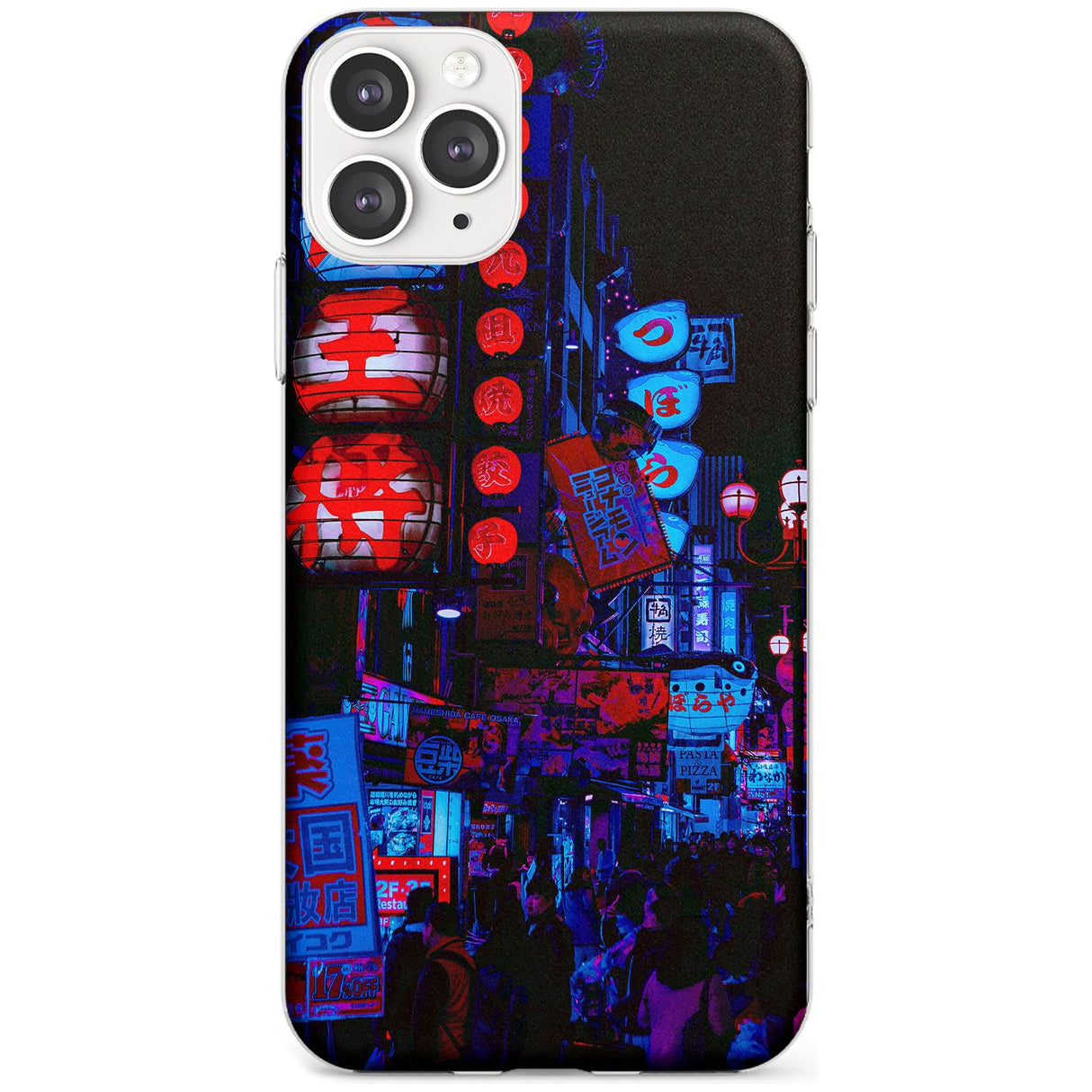 Red & Turquoise - Neon Cities Photographs Slim TPU Phone Case for iPhone 11 Pro Max