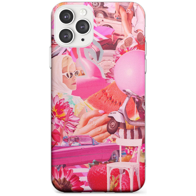 Vintage Collage: Pink Glamour Slim TPU Phone Case for iPhone 11 Pro Max