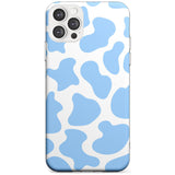 Blue and White Cow Print Slim TPU Phone Case for iPhone 11 Pro Max