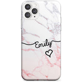 Pink Fade Marble iPhone Case  Slim Case Custom Phone Case - Case Warehouse