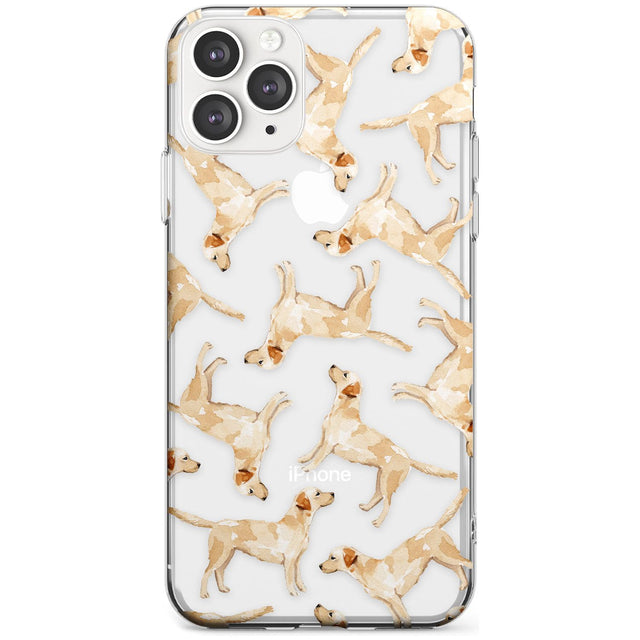 Yellow Labrador Watercolour Dog Pattern