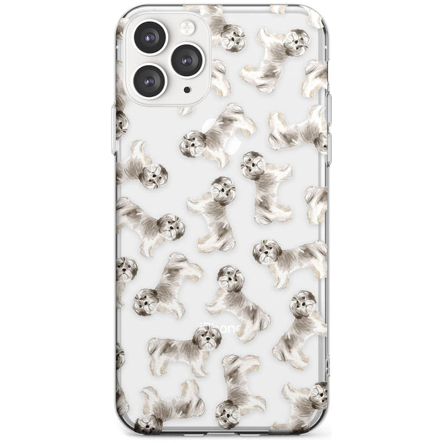 Shih tzu (Short Hair) Watercolour Dog Pattern Slim TPU Phone Case for iPhone 11 Pro Max