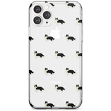 Border Collie Dog Pattern Clear Slim TPU Phone Case for iPhone 11 Pro Max