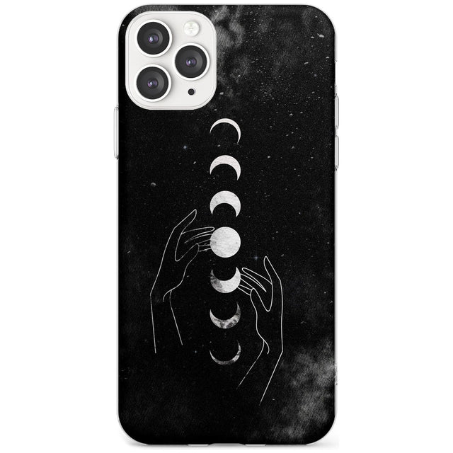 Moon Phases and Hands Slim TPU Phone Case for iPhone 11 Pro Max