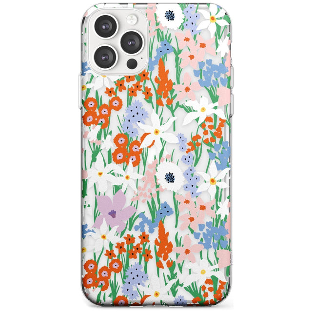 Springtime Meadow: Transparent Black Impact Phone Case for iPhone 11 Pro Max