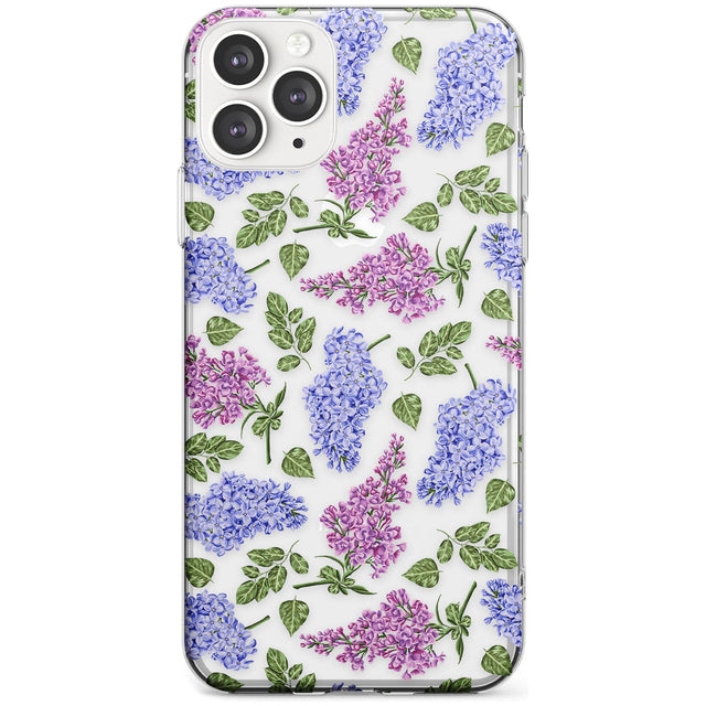 Purple Blossoms Transparent Floral