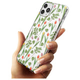 Spring Tulips Transparent Floral Slim TPU Phone Case for iPhone 11 Pro Max