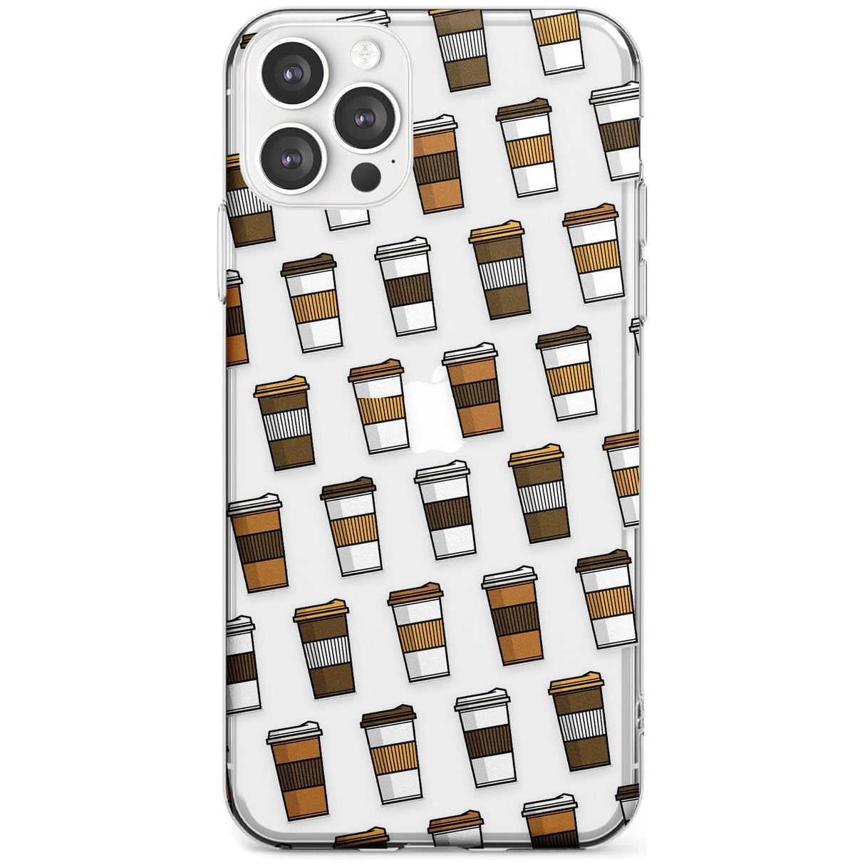 Coffee Cup Pattern Slim TPU Phone Case for iPhone 11 Pro Max