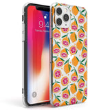 Blood Orange Fruit Pattern Transparent Phone Case iPhone 11 Pro Max / Clear Case,iPhone 11 Pro / Clear Case,iPhone 12 Pro Max / Clear Case,iPhone 12 Pro / Clear Case Blanc Space