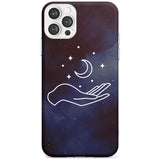 Floating Moon Above Hand Black Impact Phone Case for iPhone 11 Pro Max