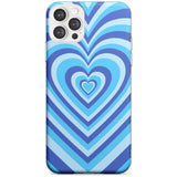 Blue Heart Illusion Slim TPU Phone Case for iPhone 11 Pro Max