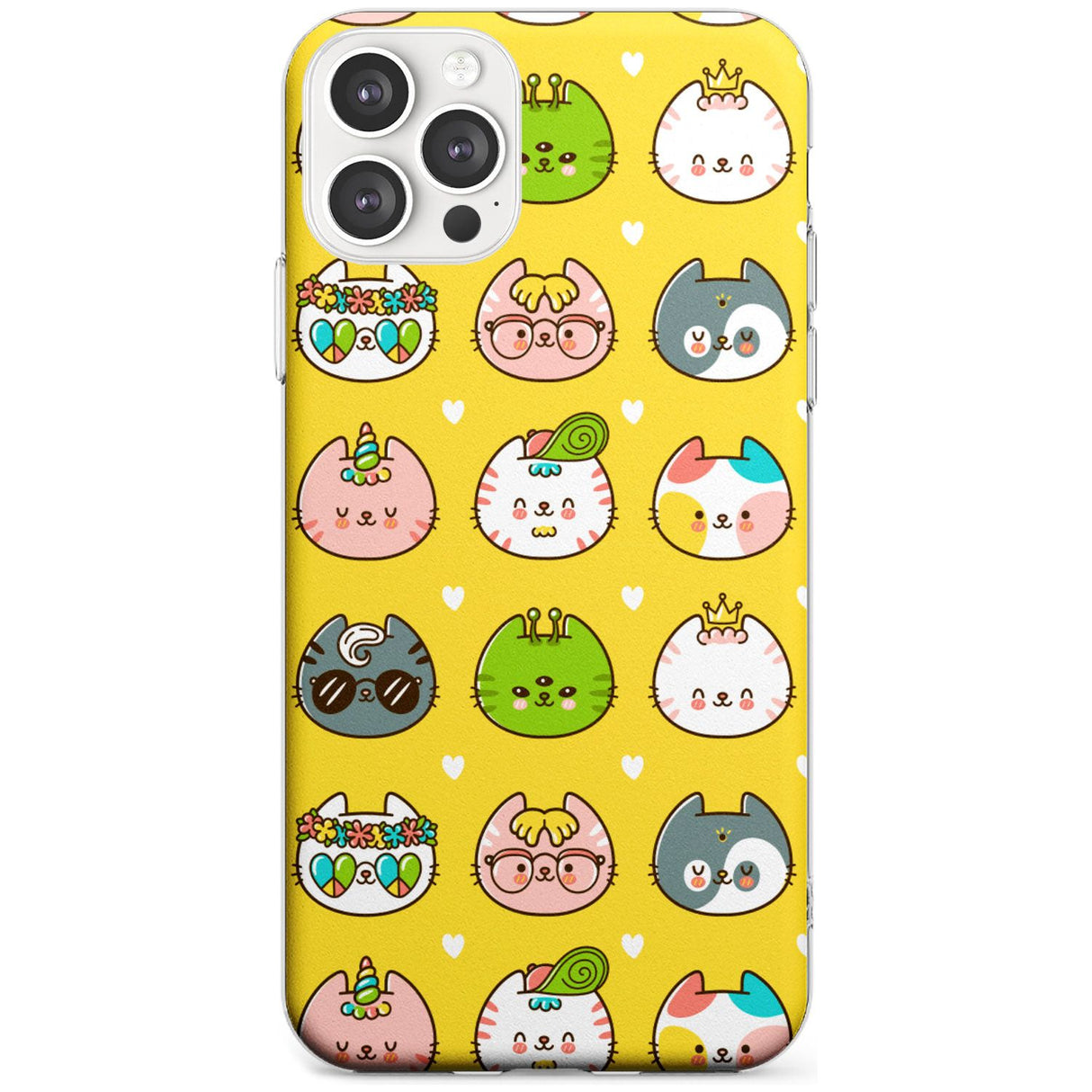 Mythical Cats Kawaii Pattern Slim TPU Phone Case for iPhone 11 Pro Max