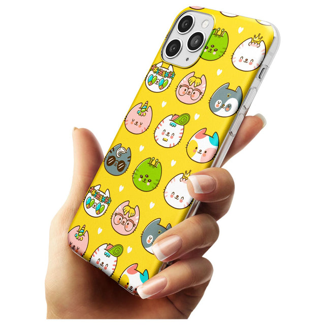 Mythical Cats Kawaii Pattern Slim TPU Phone Case for iPhone 11 Pro Max