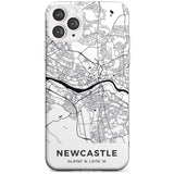 Map of Newcastle, England Slim TPU Phone Case for iPhone 11 Pro Max