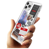 Red & Black Sticker Mix Black Impact Phone Case for iPhone 11 Pro Max