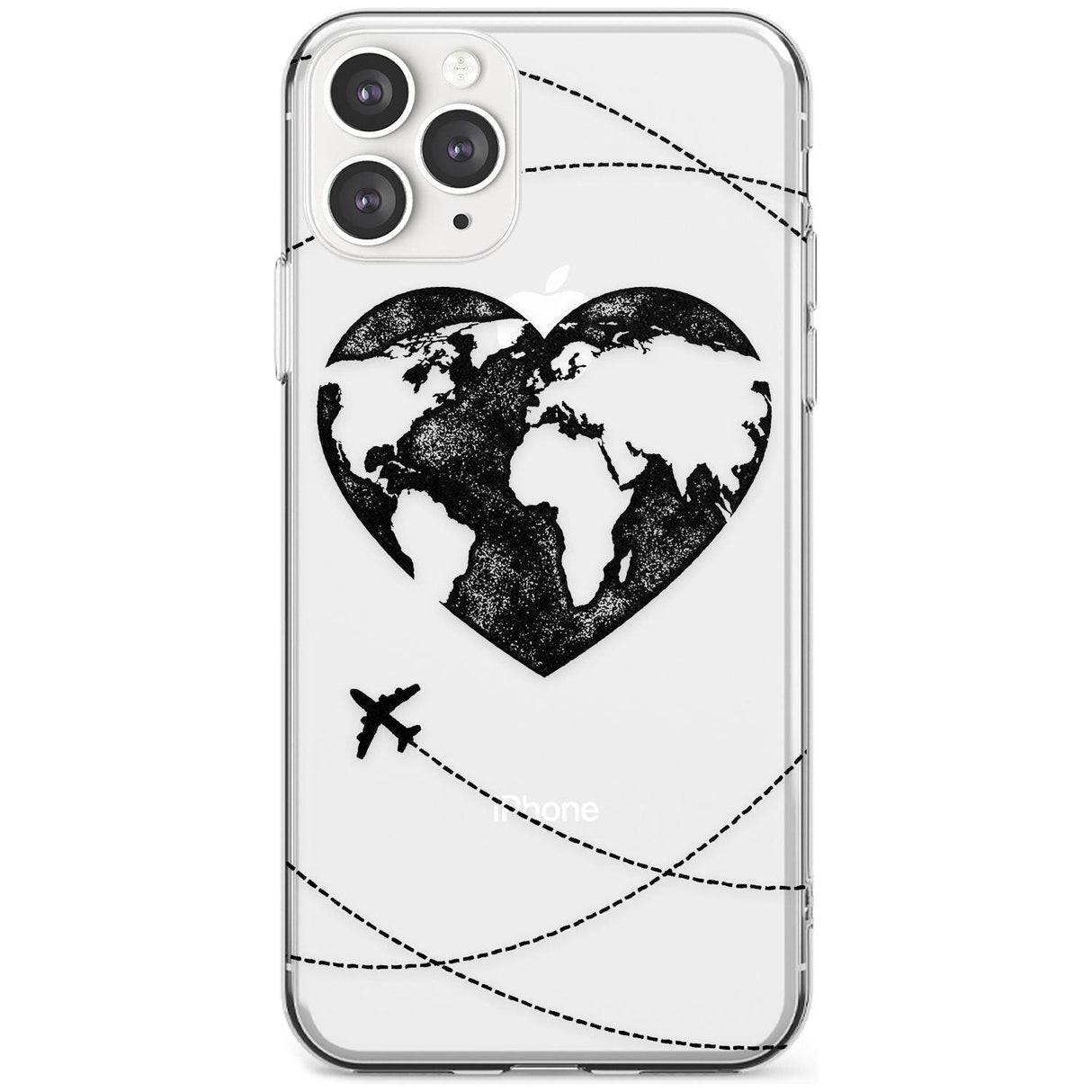 Globe Heart iPhone Case  Slim Case Phone Case - Case Warehouse