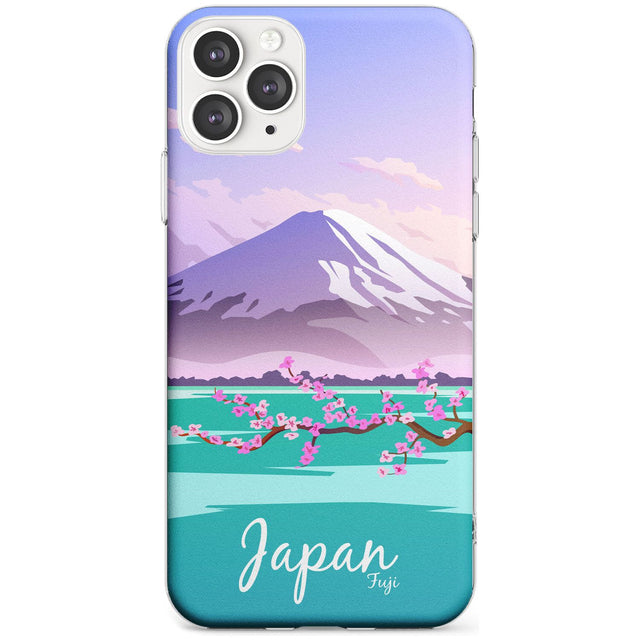 Vintage Travel Poster Japan Slim TPU Phone Case for iPhone 11 Pro Max