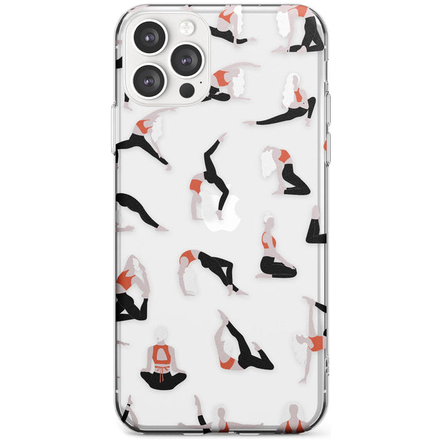 Yoga Poses Clear Black Impact Phone Case for iPhone 11 Pro Max