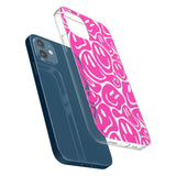 Blue Acid Faces Impact Phone Case for iPhone 11, iphone 12