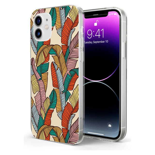 Abstract Leaves Impact Phone Case for iPhone 11, iphone 12