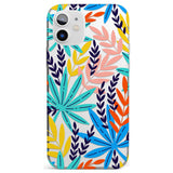 Tropical Palm Leaves Impact Phone Case for iPhone 11, iphone 12