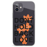 Don't Hold Back Love - Blue & White Impact Phone Case for iPhone 11, iphone 12