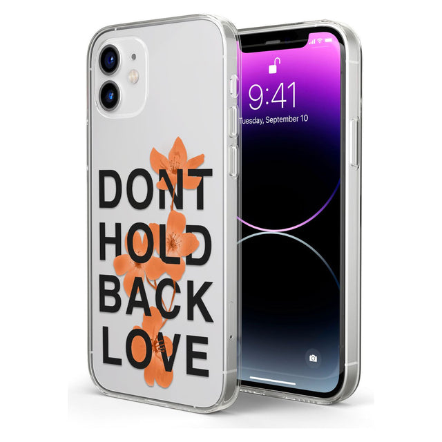 Don't Hold Back Love - Blue & White Impact Phone Case for iPhone 11, iphone 12