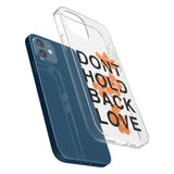 Don't Hold Back Love - Blue & White Impact Phone Case for iPhone 11, iphone 12