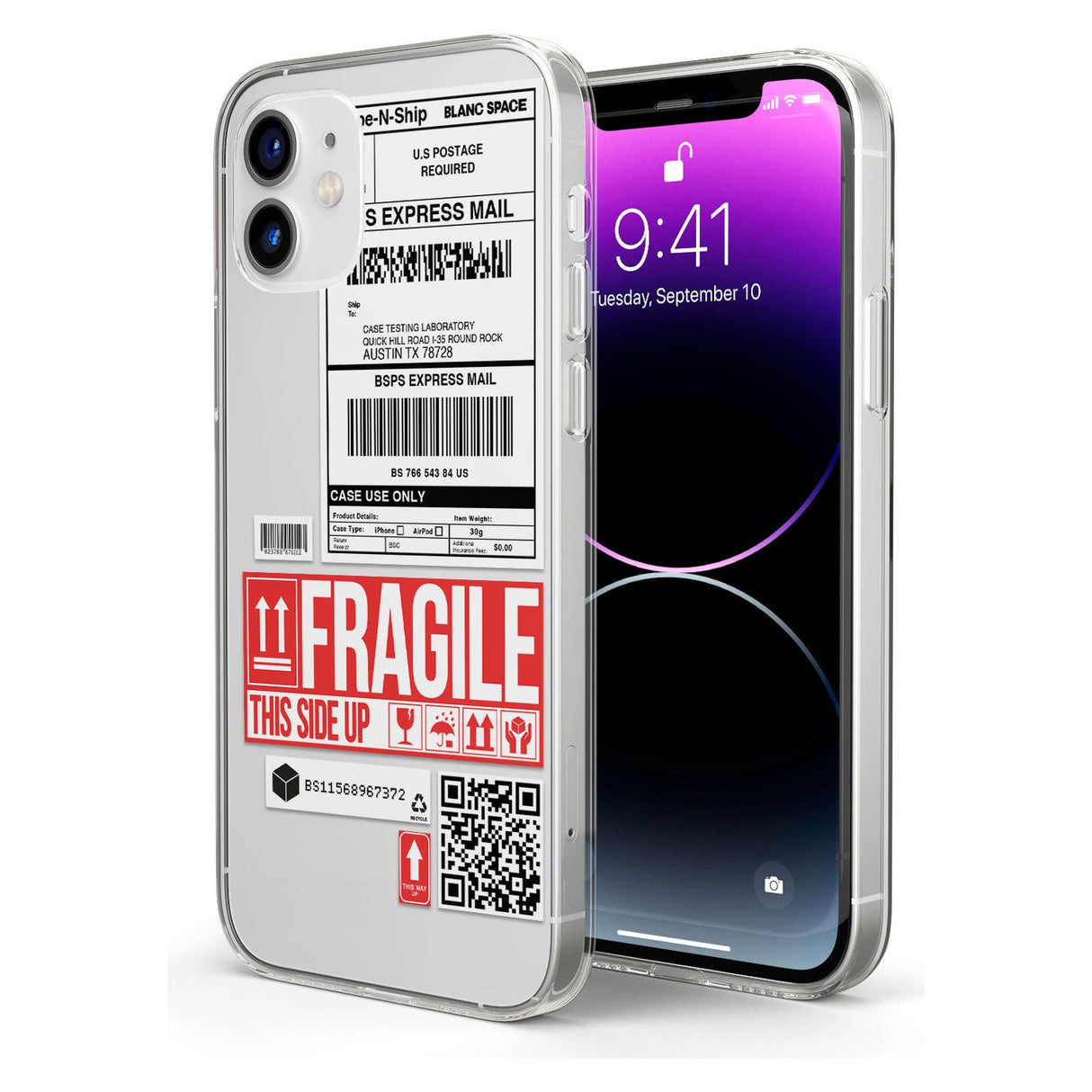 Shipping Label Impact Phone Case for iPhone 11, iphone 12