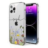 White Stars on Clear Phone Case for iPhone 12 Pro