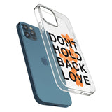 Don't Hold Back Love - Blue & White Phone Case for iPhone 12 Pro