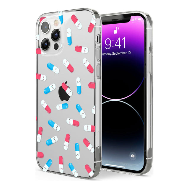 Kawaii Pill Pattern Phone Case for iPhone 12 Pro