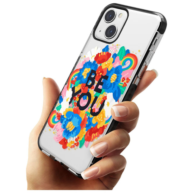 Be You Black Impact Phone Case for iPhone 13 & 13 Mini