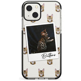 Personalised Bengal Cat Photo Black Impact Phone Case for iPhone 13 & 13 Mini