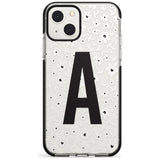 Personalised Floral Pattern Personalised Custom Phone Case iPhone 13 Mini / Black Impact Case Blanc Space