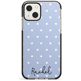 Personalised Simple Light Blue Dots Custom Phone Case iPhone 15 Pro Max / Black Impact Case,iPhone 15 Plus / Black Impact Case,iPhone 15 Pro / Black Impact Case,iPhone 15 / Black Impact Case,iPhone 15 Pro Max / Impact Case,iPhone 15 Plus / Impact Case,iPhone 15 Pro / Impact Case,iPhone 15 / Impact Case,iPhone 15 Pro Max / Magsafe Black Impact Case,iPhone 15 Plus / Magsafe Black Impact Case,iPhone 15 Pro / Magsafe Black Impact Case,iPhone 15 / Magsafe Black Impact Case,iPhone 14 Pro Max / Black Impact Case,i