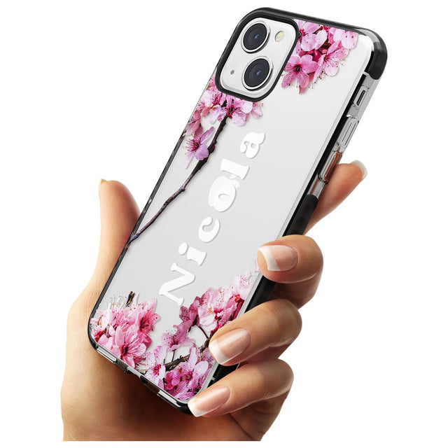 Personalised Cherry Blossoms with Text Custom Phone Case iPhone 15 Pro Max / Black Impact Case,iPhone 15 Plus / Black Impact Case,iPhone 15 Pro / Black Impact Case,iPhone 15 / Black Impact Case,iPhone 15 Pro Max / Impact Case,iPhone 15 Plus / Impact Case,iPhone 15 Pro / Impact Case,iPhone 15 / Impact Case,iPhone 15 Pro Max / Magsafe Black Impact Case,iPhone 15 Plus / Magsafe Black Impact Case,iPhone 15 Pro / Magsafe Black Impact Case,iPhone 15 / Magsafe Black Impact Case,iPhone 14 Pro Max / Black Impact Cas