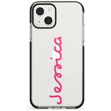 Personalised Summer Name Black Impact Phone Case for iPhone 13 & 13 Mini