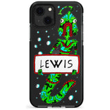 Personalised Custom Fish Boy Black Impact Phone Case for iPhone 13 & 13 Mini