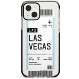 Personalised Las Vegas Boarding Pass Custom Phone Case iPhone 13 Mini / Black Impact Case Blanc Space